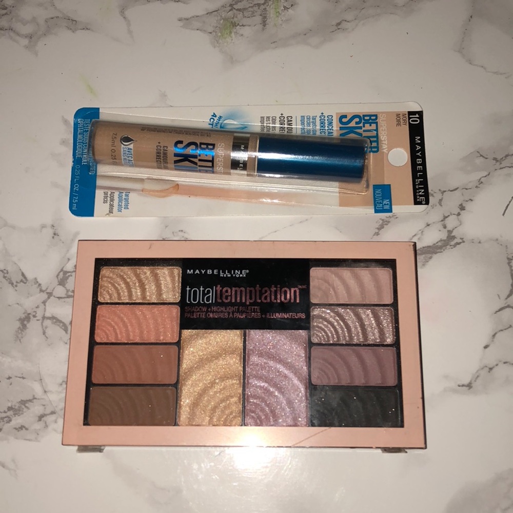 💕 Maybelline Eyeshadow, Highlighter, & Concealer